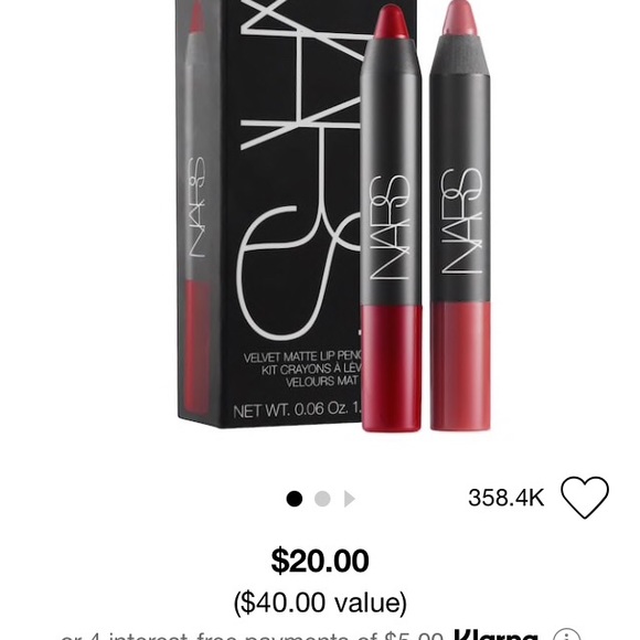 NARS Velvet Matte Lip Pencil (Cruella & Rikugien) - Picture 3 of 3